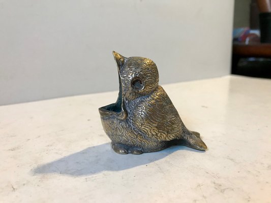 Antique Italian Bird Ashtray in Brass, 1920s-LCR-848261