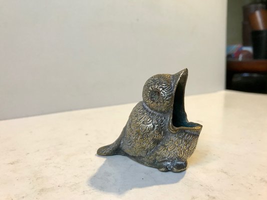 Antique Italian Bird Ashtray in Brass, 1920s-LCR-848261