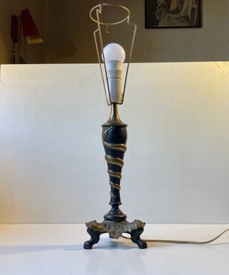 Antique Italian Brass Table Lamp-LCR-1029731