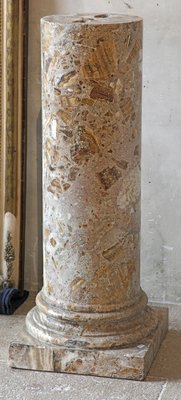 Antique Italian Brecciated Marble Column, 1800s-TDA-1801263