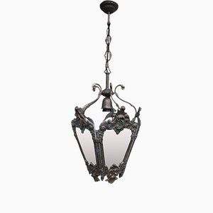 Antique Italian Bronze Hanging Lamp, 1900-UWJ-1150999