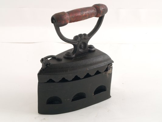 Antique Italian Cast Iron Coal Iron, 1900s-NJV-884971