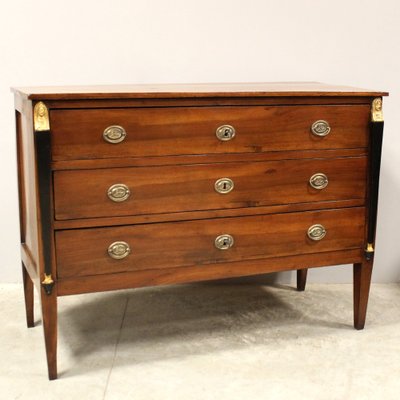 Antique Italian Chest of Drawers in Walnut, 1700s-UMS-1792466