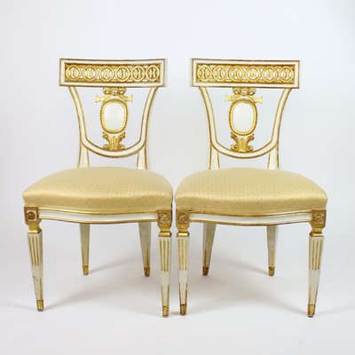 Antique Italian Classicist Chairs, Set of 6-KMT-1319037