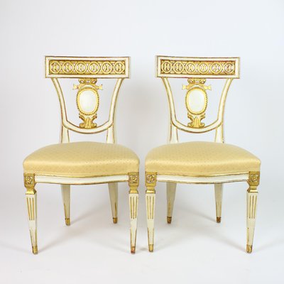 Antique Italian Classicist Chairs, Set of 6-KMT-1319037