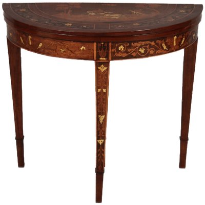 Antique Italian Consol Side Table with Hunting Motifs, 1820-DXD-1750419