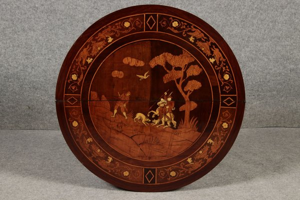 Antique Italian Consol Side Table with Hunting Motifs, 1820-DXD-1750419