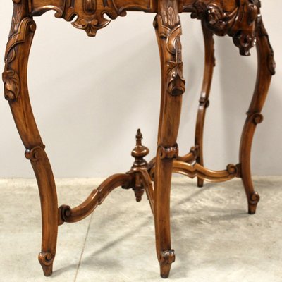 Antique Italian Console Table in Walnut-UMS-2035057