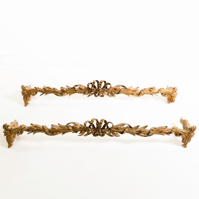 Antique Italian Curtain Rods in Giltwood, Set of 2-VEI-1325821