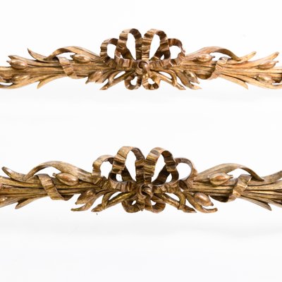 Antique Italian Curtain Rods in Giltwood, Set of 2-VEI-1325821