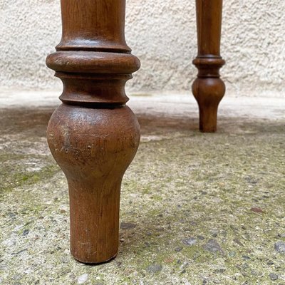 Antique Italian Fir Table With Brass Handle and Shaped Legs, 1910s-GDD-1210030