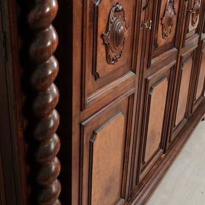 Antique Italian Four-Door Wardrobe in Walnut-XSG-2032037