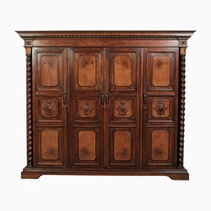 Antique Italian Four-Door Wardrobe in Walnut-XSG-2032037