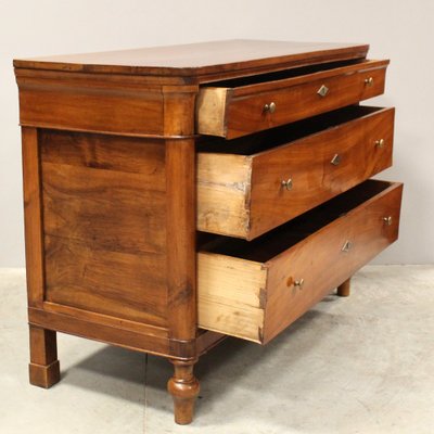 Antique Italian Louis Philippe Chest of Drawers in Walnut-UMS-1705142