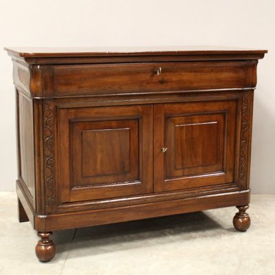 Antique Italian Louis Philippe Sideboard in Walnut-UMS-1819198