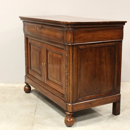 Antique Italian Louis Philippe Sideboard in Walnut