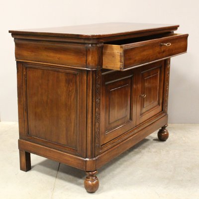 Antique Italian Louis Philippe Sideboard in Walnut-UMS-1819198