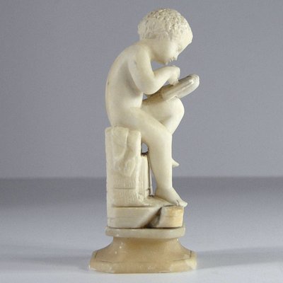 Antique Italian Marble Sculpture of a Boy in the Style of Canova-GIW-677293