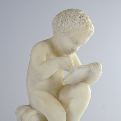 Antique Italian Marble Sculpture of a Boy in the Style of Canova-GIW-677293