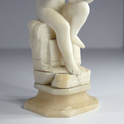 Antique Italian Marble Sculpture of a Boy in the Style of Canova-GIW-677293