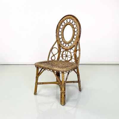 Antique Italian Rattan Chair, 1890s-GDD-1770753