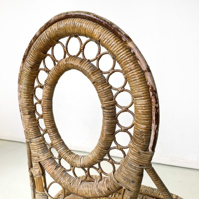 Antique Italian Rattan Chair, 1890s-GDD-1770753