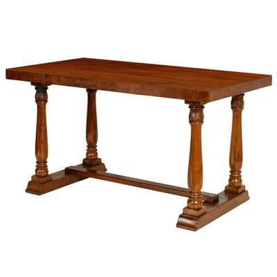 Antique Italian Walnut Desk-NJV-574707