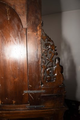 Antique Italian Walnut Dresser with Mirror-RAQ-553351