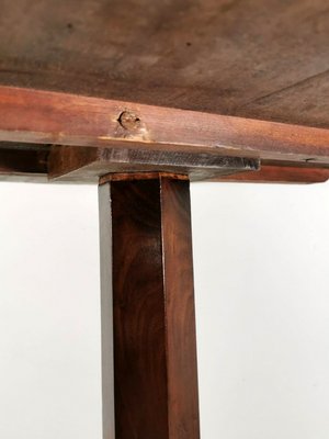 Antique Italian Walnut Tripod Coffee Table-QRS-572372