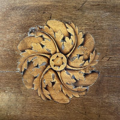 Antique Italian Wooden Bedside Tables with Inlaid Floral Decorations, 1750s, Set of 2-GDD-1784819