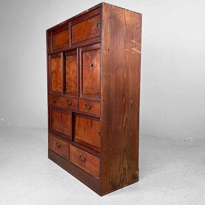 Antique Japanese Cha Tansu Tea Cabinet, 1920s-DWL-2020383