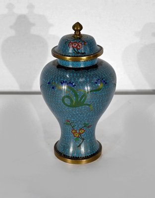 Antique Japanese Cloisonné Vase in Enamel and Bronze-RVK-1372856