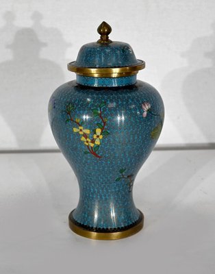 Antique Japanese Cloisonné Vase in Enamel and Bronze-RVK-1372856