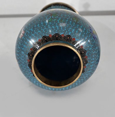 Antique Japanese Cloisonné Vase in Enamel and Bronze-RVK-1372856