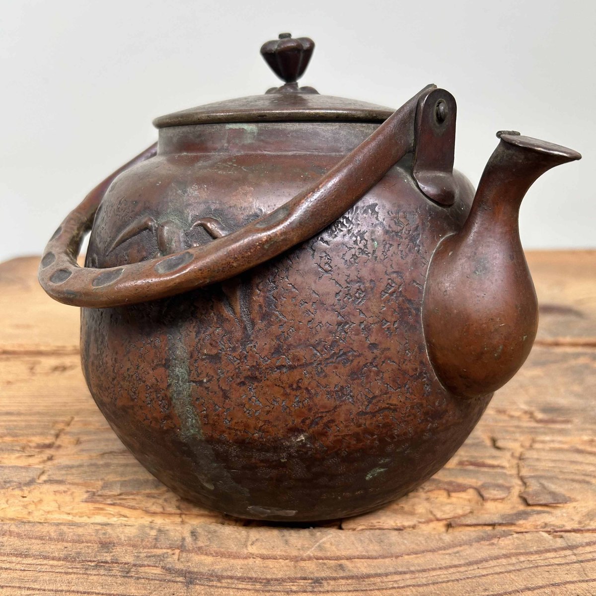 Antique Japanese Copper Teapot