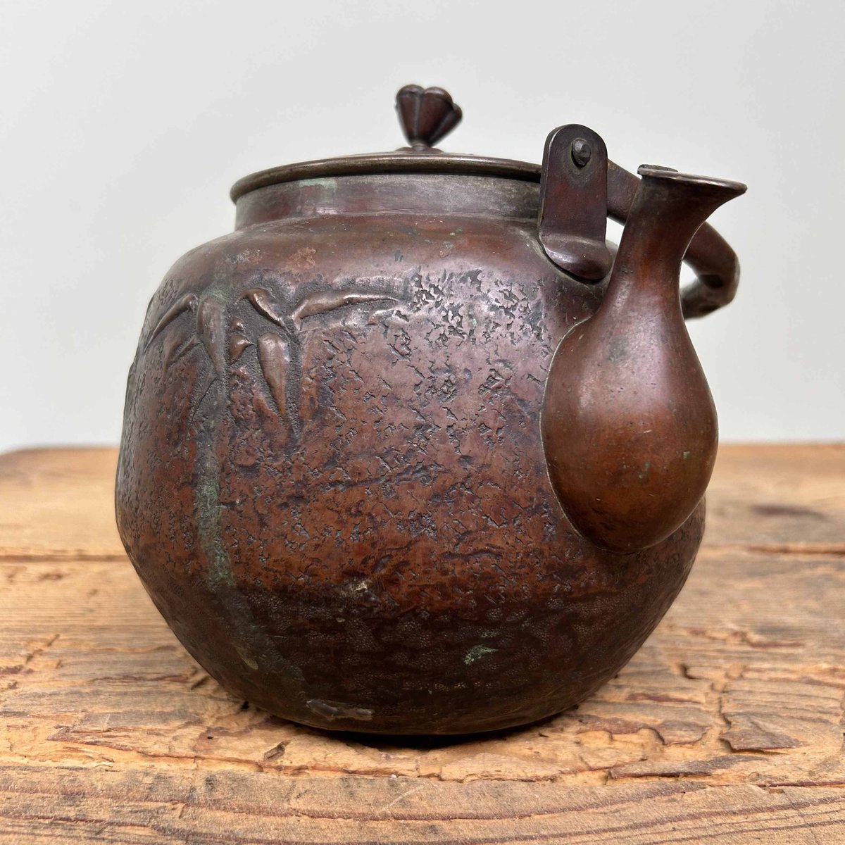 Antique Japanese Copper Teapot