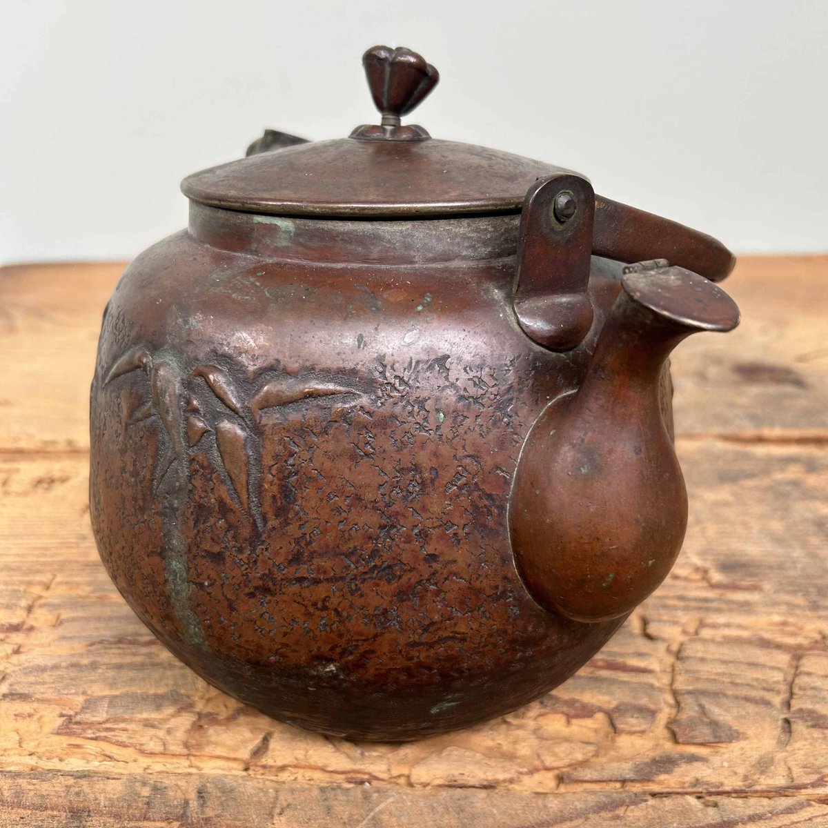 Antique Japanese Copper Teapot