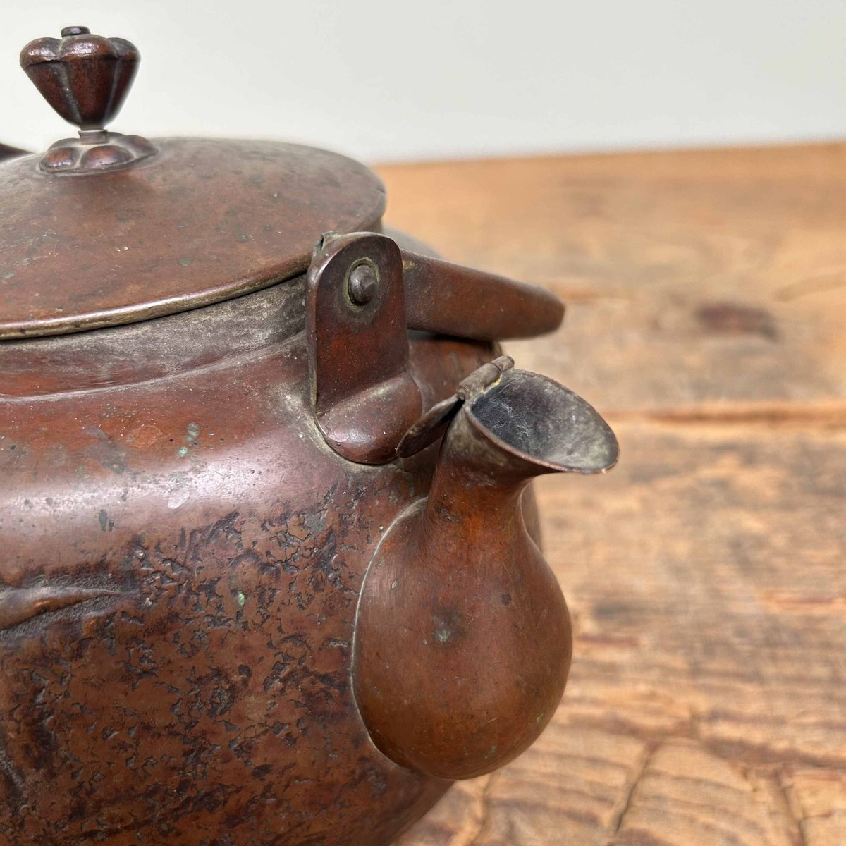 Antique Japanese Copper Teapot