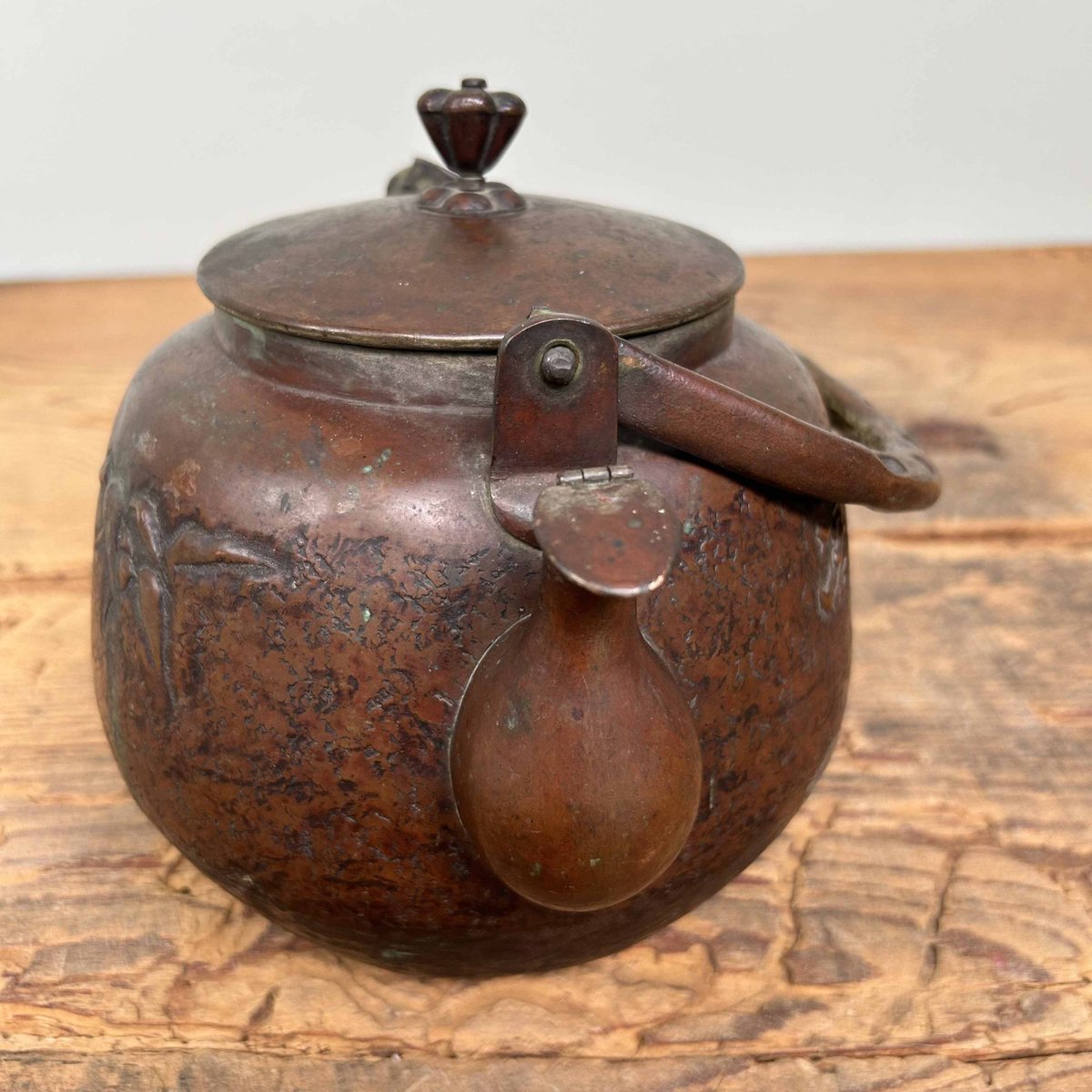 Antique Japanese Copper Teapot