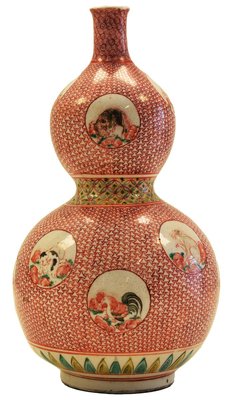 Antique Japanese Edo Period Porcelain Double Gourd Vase-ZCI-751784