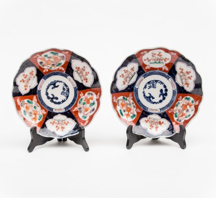 Antique Japanese Imari Porcelain Plates, Set of 2-FSD-827182