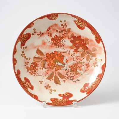 Antique Japanese Meiji Period Ceramic Plate from Kutani-IXK-891399