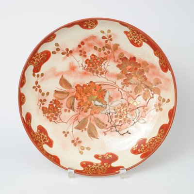 Antique Japanese Meiji Period Ceramic Plate from Kutani-IXK-891399