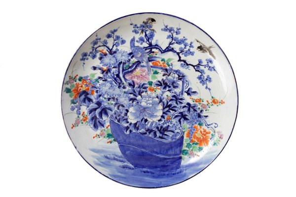 Antique Japanese Porcelain Plate, 1900s-CEJ-488375