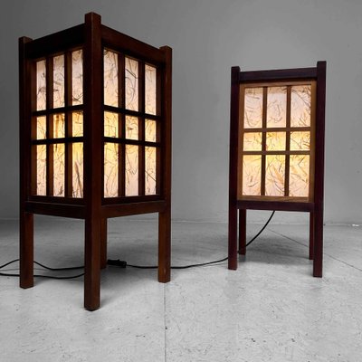 Antique Japanese Shoji Floor Lamps, 1920s, Set of 2-DWL-1713117