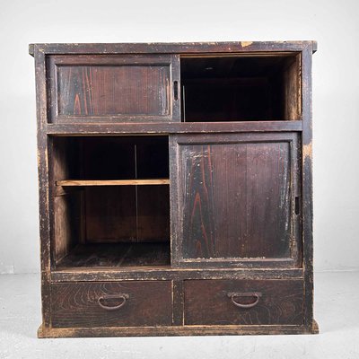 Antique Japanese Tansu Storage Cabinet, 1890s-DWL-2020331