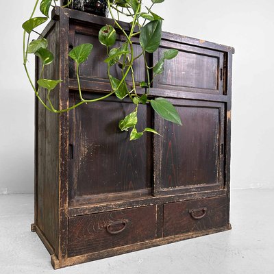 Antique Japanese Tansu Storage Cabinet, 1890s-DWL-2020331