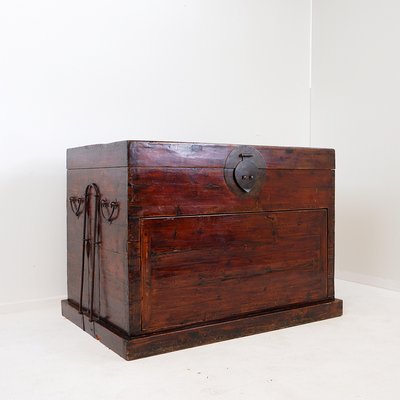 Antique Japanese Wood and Iron Chest-NYF-2018990