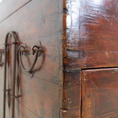 Antique Japanese Wood and Iron Chest-NYF-2018990