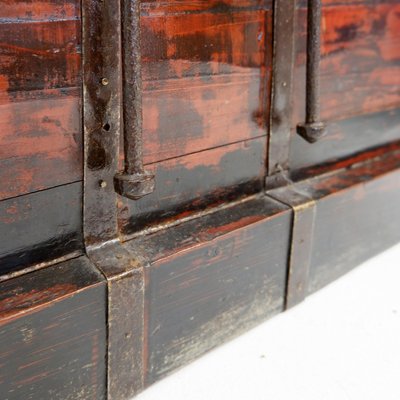 Antique Japanese Wood and Iron Chest-NYF-2018990